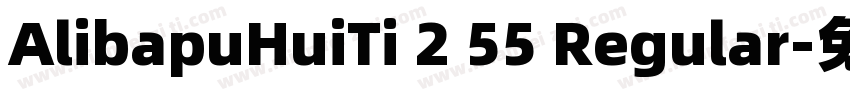 AlibapuHuiTi 2 55 Regular字体转换